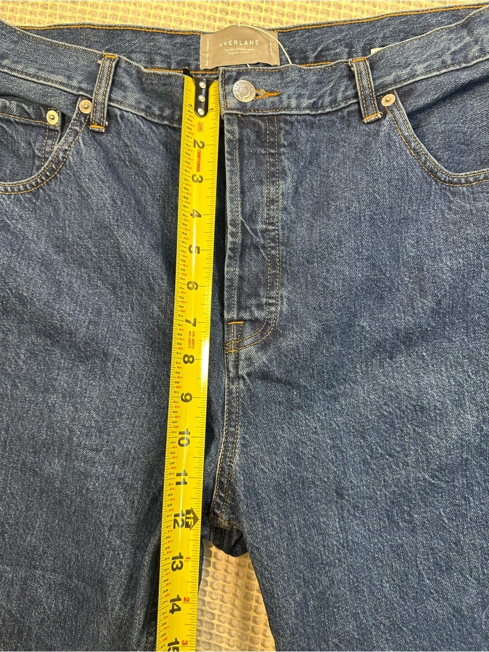 Everlane The Cheeky 90s Jean Crop Raw Hem Straight Leg Size 33 - Picture 8 of 12